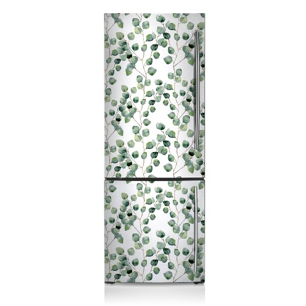 Magnetic fridge cover Branches with leaves