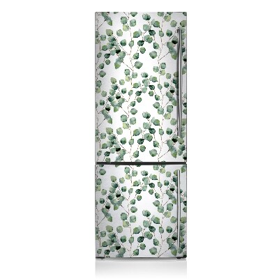 Magnetic fridge cover Branches with leaves