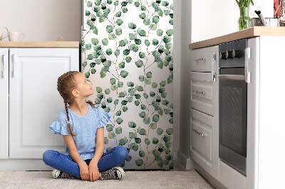 Magnetic fridge cover Branches with leaves