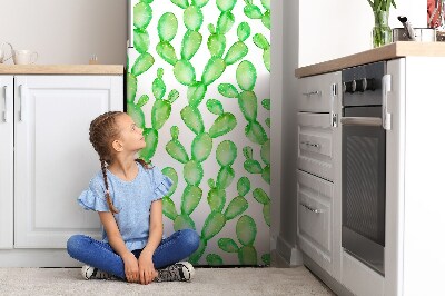 Magnetic fridge cover Pastel cacti