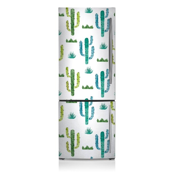 Decoration fridge cover Painted cactus