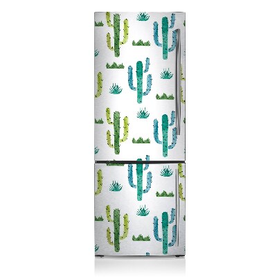 Decoration fridge cover Painted cactus