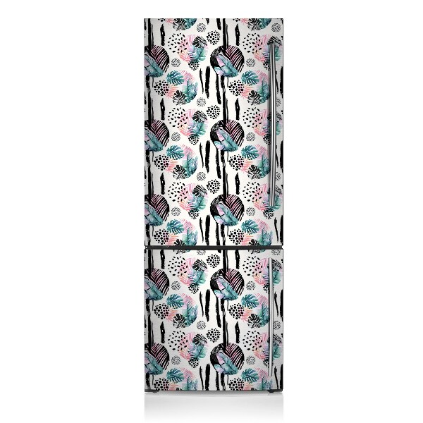 Magnetic fridge cover Jungle abstraction