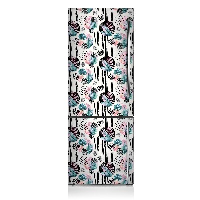 Magnetic fridge cover Jungle abstraction