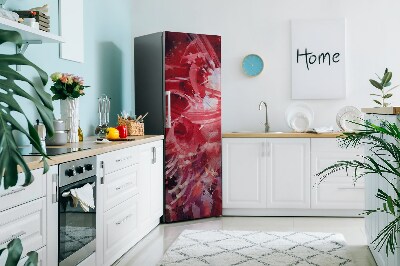 Decoration fridge cover Red flower