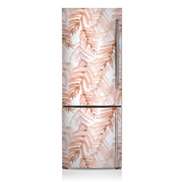 Magnetic fridge cover Orange leaves