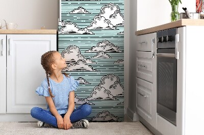 Magnetic fridge cover Drawing in the cloud