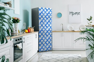 Magnetic fridge cover Blue wheels