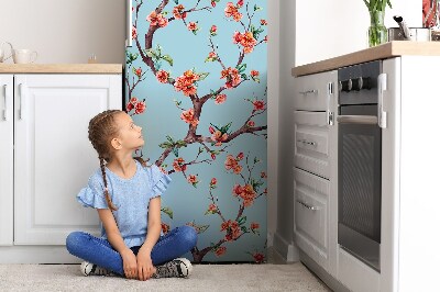 Magnetic fridge cover A blooming tree