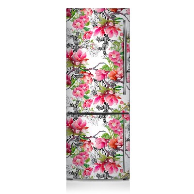 Magnetic fridge cover Watercolor flowers