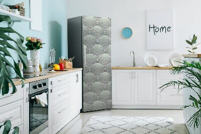 Magnetic fridge cover Semicircular pattern