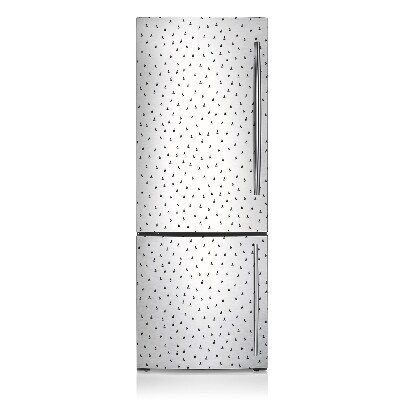 Magnetic fridge cover Dragged drops