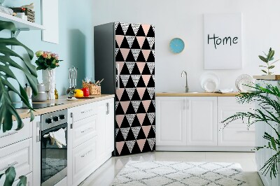 Magnetic fridge cover Geometric triangles