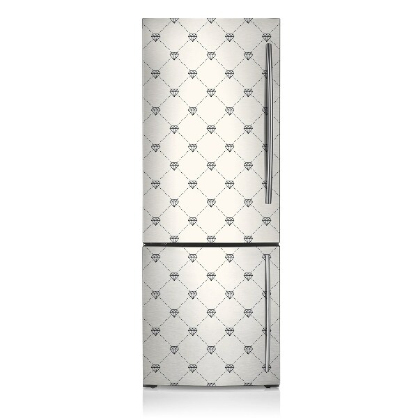 Magnetic fridge cover Pattern in diamonds