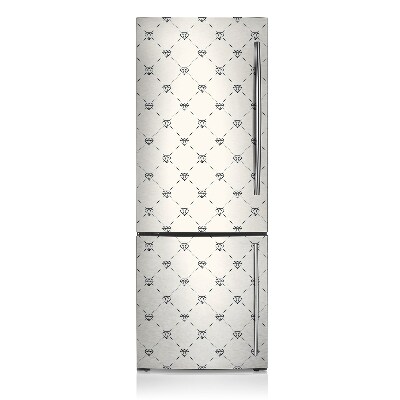 Magnetic fridge cover Pattern in diamonds