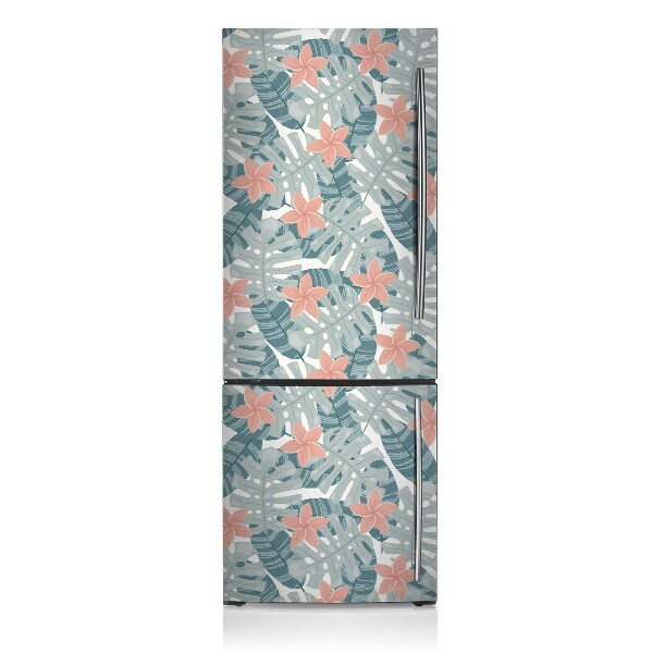 Magnetic fridge cover Tropical mural