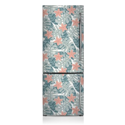 Magnetic fridge cover Tropical mural