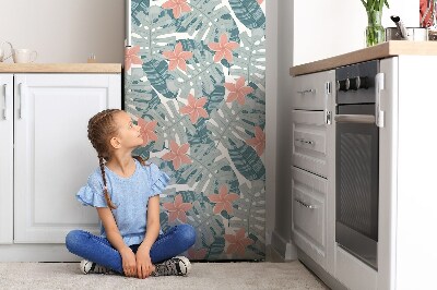 Magnetic fridge cover Tropical mural