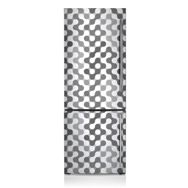 Magnetic fridge cover Gray and white wheels