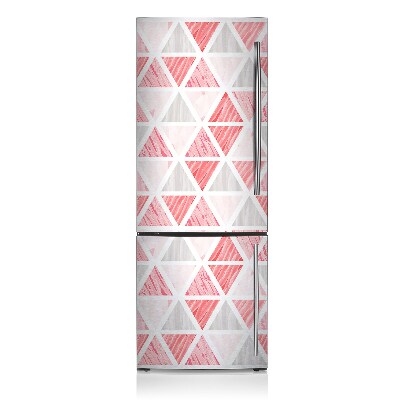 Magnetic fridge cover Pink triangles