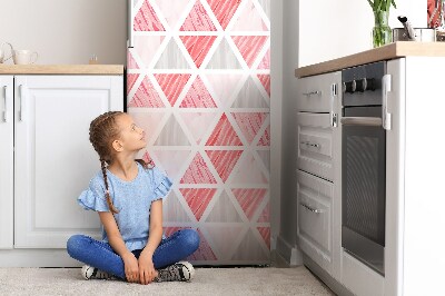 Magnetic fridge cover Pink triangles