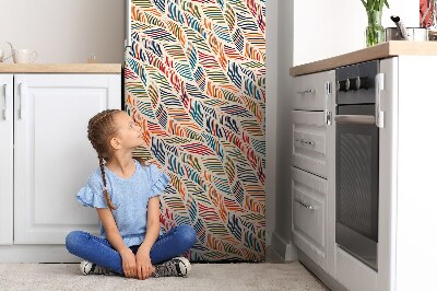 Magnetic fridge cover Colorful waves