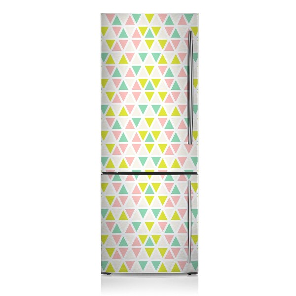 Decoration fridge cover Colorful triangles