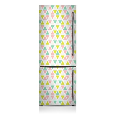 Decoration fridge cover Colorful triangles