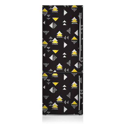 Magnetic fridge cover Drawn triangles