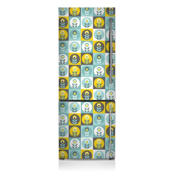 Magnetic fridge cover Floral pattern