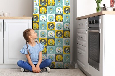 Magnetic fridge cover Floral pattern