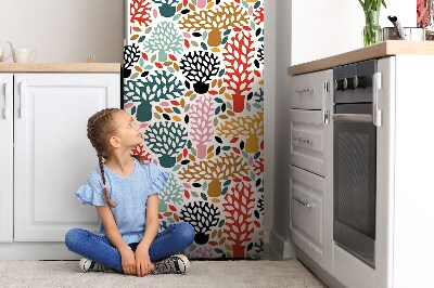 Magnetic fridge cover Tree doodle