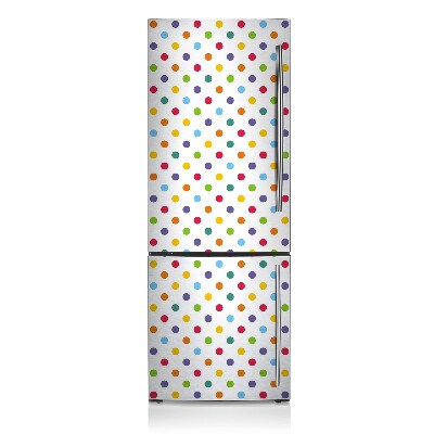 Magnetic fridge cover Colorful dots