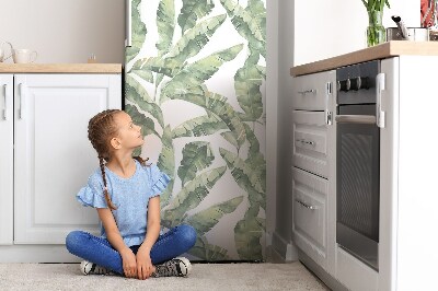 Magnetic fridge cover Banana leaves