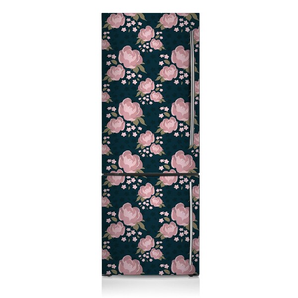 Decoration fridge cover Pink flowers