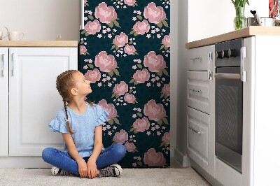 Decoration fridge cover Pink flowers