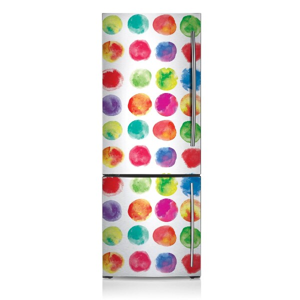 Magnetic fridge cover Painted dots