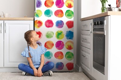 Magnetic fridge cover Painted dots