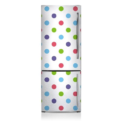 Magnetic fridge cover Colorful dots