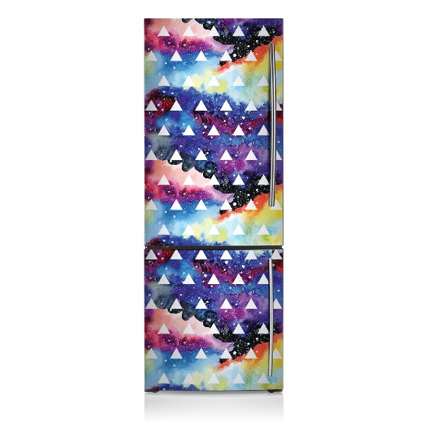 Magnetic fridge cover Space triangles