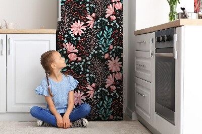 Magnetic fridge cover Vintage flowers