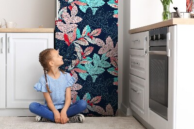 Magnetic fridge cover Leaf pattern