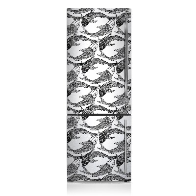 Magnetic fridge cover Fish koi