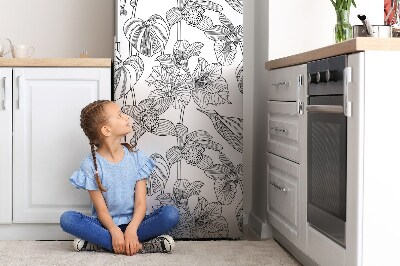 Magnetic fridge cover Flower tears line