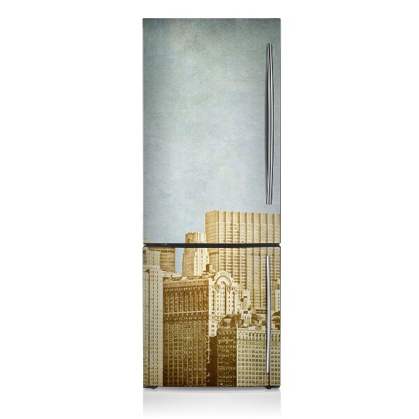 Magnetic fridge cover Manhattan skyscrapers