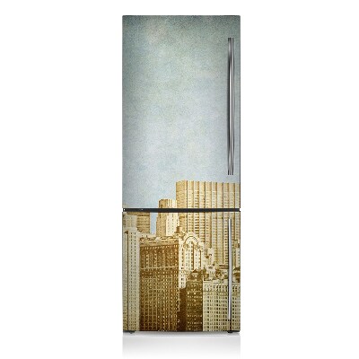 Magnetic fridge cover Manhattan skyscrapers