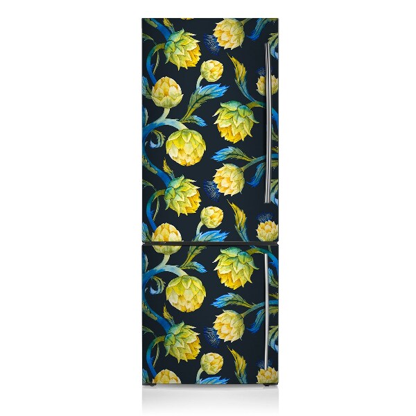 Decoration fridge cover Artichoke flowers