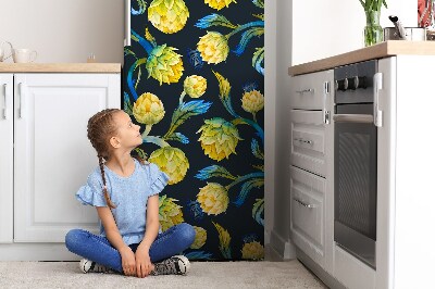 Decoration fridge cover Artichoke flowers