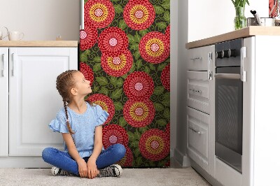 Decoration fridge cover Geometric flower