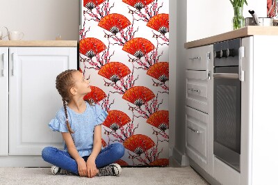 Decoration fridge cover Japanese fan